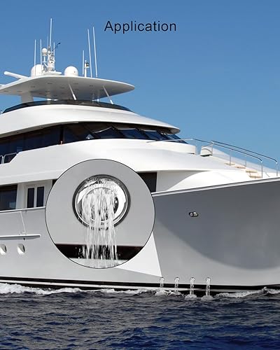 Miniatura 29 de Ajuste corto recto a través del casco de púas con tuerca y junta personalizada para barco RSV Yate, acero inoxidable marino 316 a través del casco