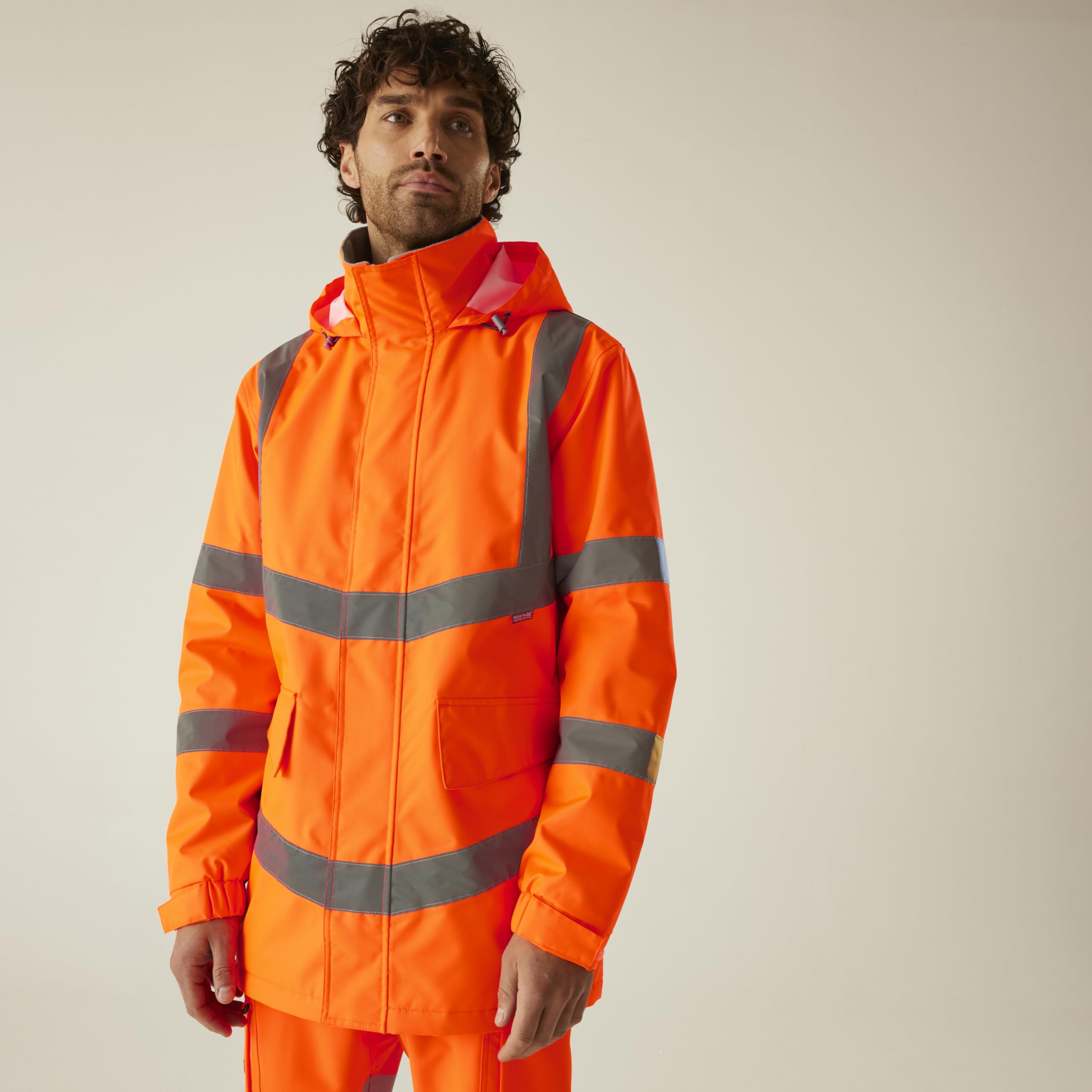 Regatta Professional Hi-Vis Parka Jacket Hombre Alta Visibilidad Pro Contract Dover Unisex Adulto