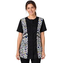 Ladybird Line 737 Leopard Waterproof Grooming Smock, Hair Bleach Resistant, Adjustable Back Tie, Breathable Mesh Lining