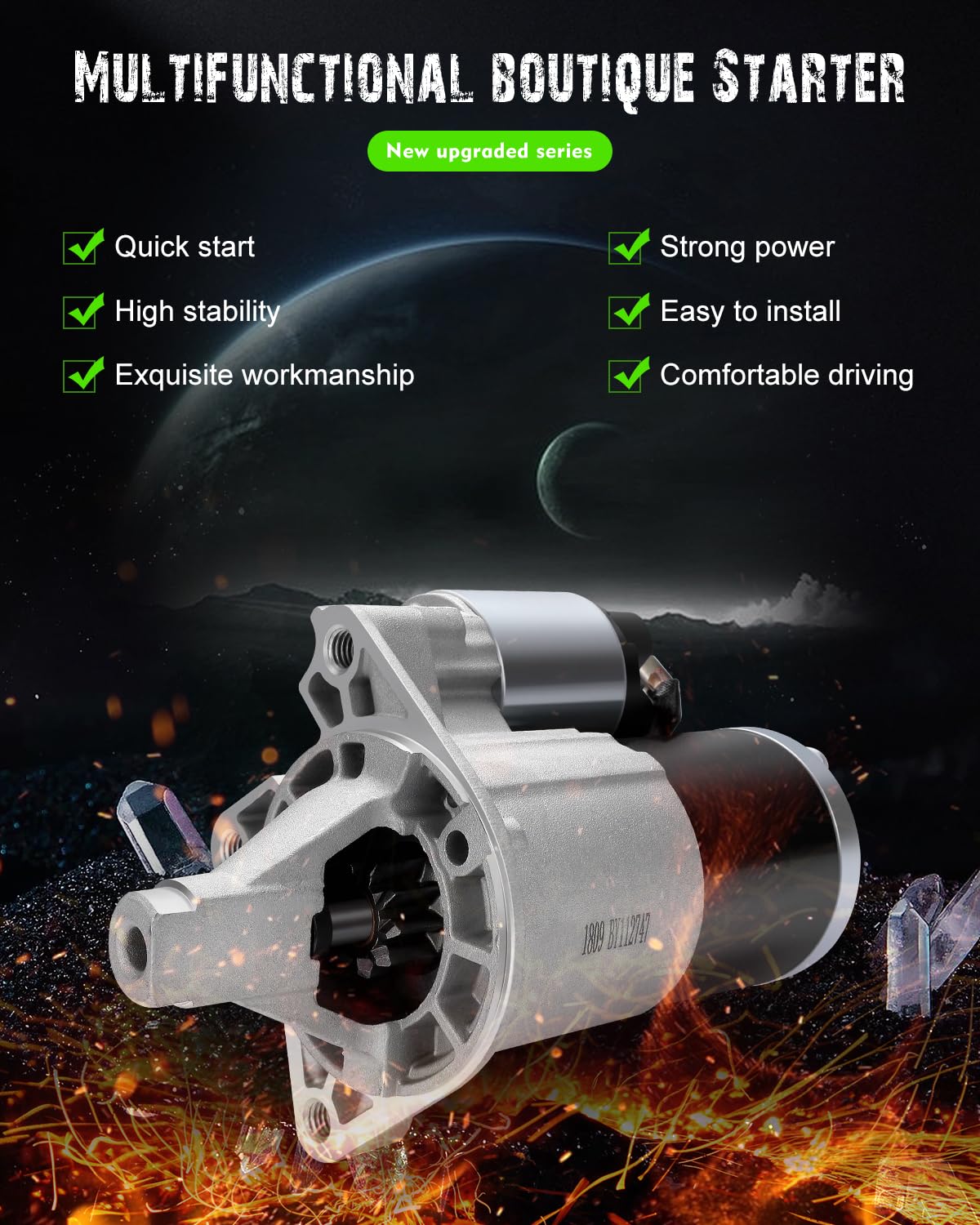 Car Starter With Phone App LUCAS 19026 Remanufactured Starter
