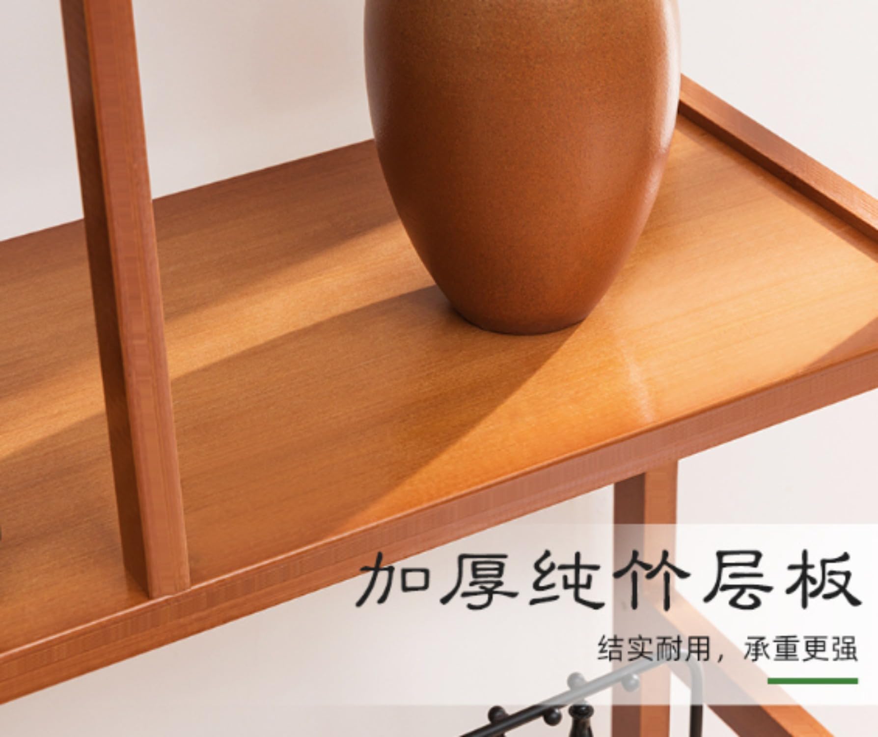 Amazon｜棚無垢材中国の本棚茶家具ワインクーラーフラワーラック