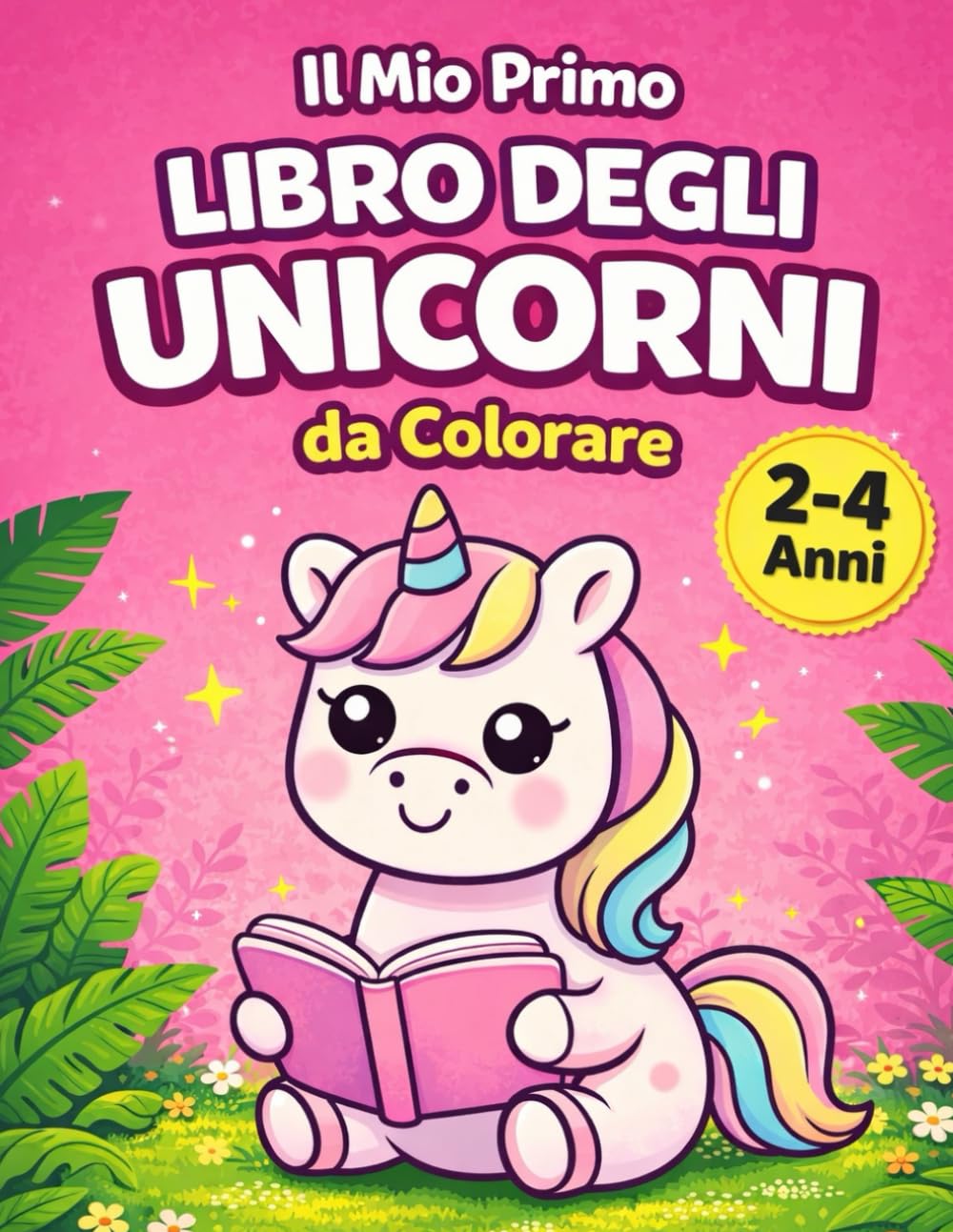 Il Mio Primo LIBRO DEGLI UNICORNI da Colorare: Disegni grandi e semplici per bambine 2-4 anni