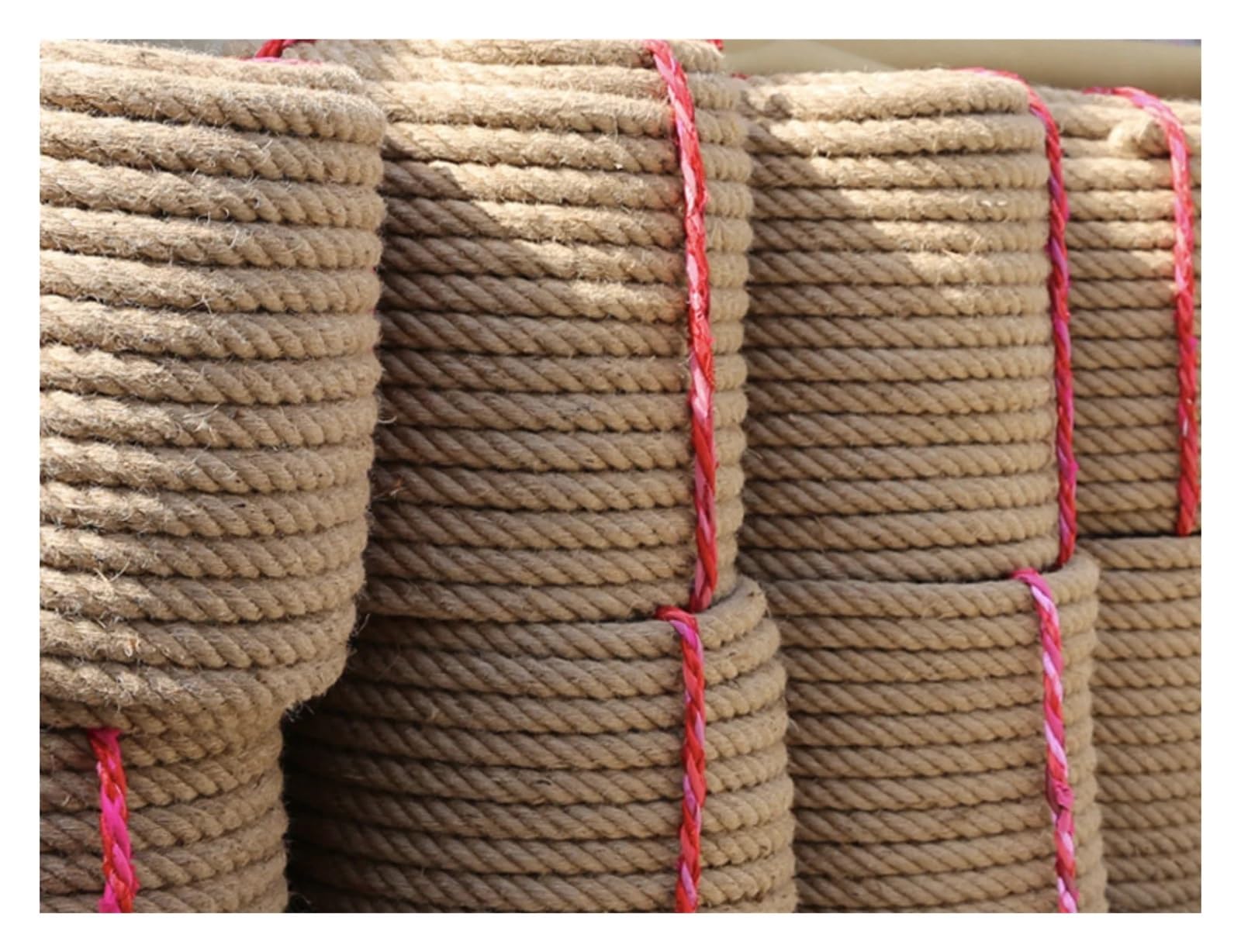 5/10/30/50/100M Seil Natürliche Jute Schleife Vintage Hanf Sackleinen Handwerk DIY Stoff Geschenkpapier Nähen Party Hochzeit Weihnachten Dekoration(26mm 5M)