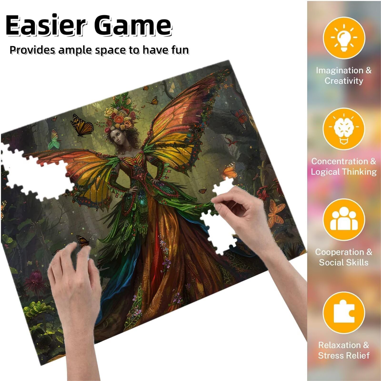 Jigsaw Puzzle, 1000 Pezzi Puzzle Classici, Ala Puzzle Rilassamento Intelligence, Mpossibile Difficile Puzzles impegnativo per adulti Puzzles per Gioco Familiare, Regalo per Amore Amico Donna. K0F-52