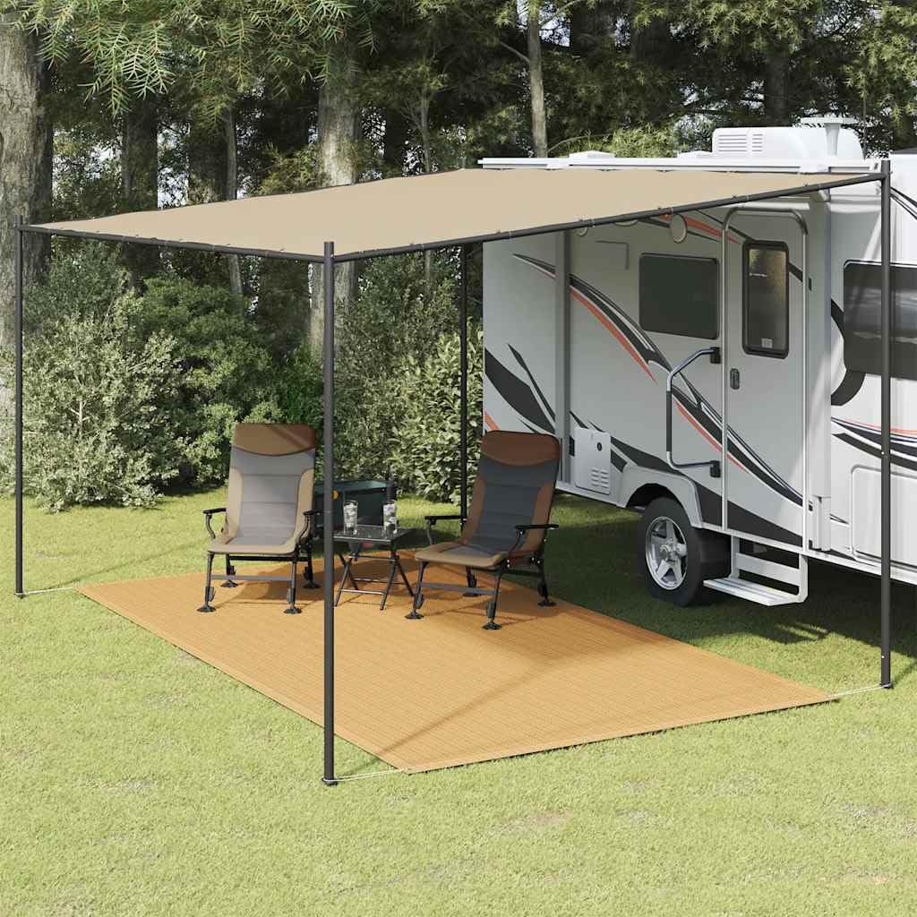 Teenpull Tent Carpet Sand Colour 250 x 450 cm for Camping, Caravan & Patio, Durable, UV-Resistant, Easy to Clean