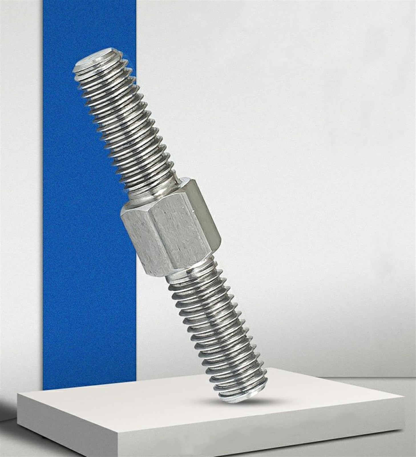 Asta Filettata Doppia Estremità M4x40mm - Acciaio Inox 304 - Filettatura Sinistra/Destra - 5 Pezzi - Foto 2