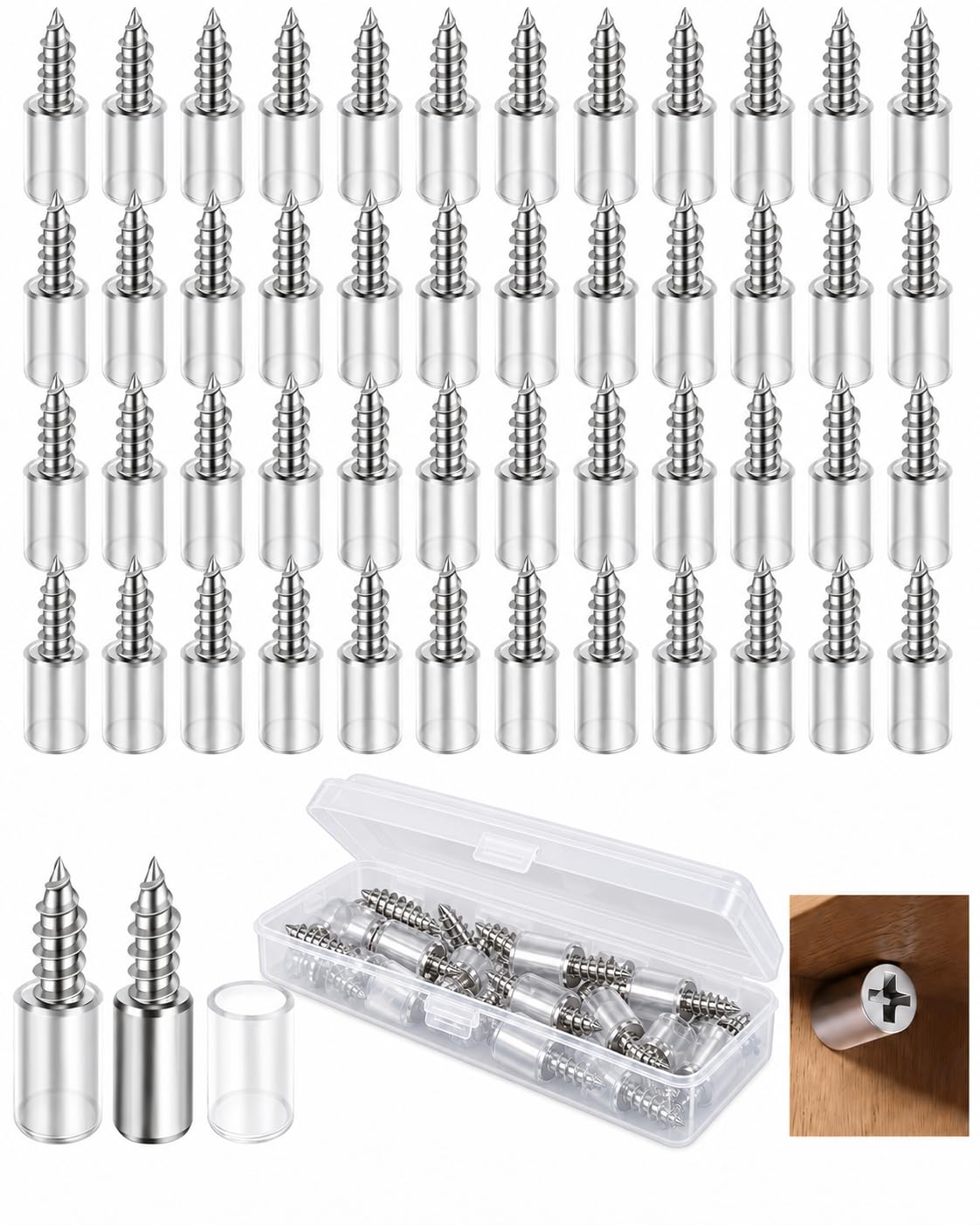 Screw-in Shelf Pins - 50 Pack -1 Screw-in Shelf Pins - 50 Pack -1