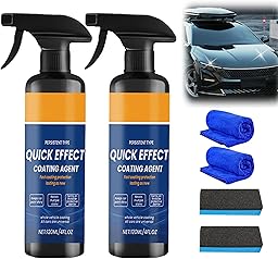 Nitvei Car Coating Spray, 2026 New Quick Effect Coating Agent for Car, Advanced Car Quick-Acting Coating Agent Spray, Waterless Wash Car Coating Spray for Shine & Protection (3 PCS)