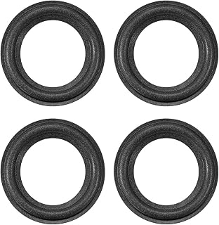 uxcell 2.5" 2.5 Inches Speaker Foam Edge Surround Rings Replacement Parts for Speaker Repair or DIY 4pcs