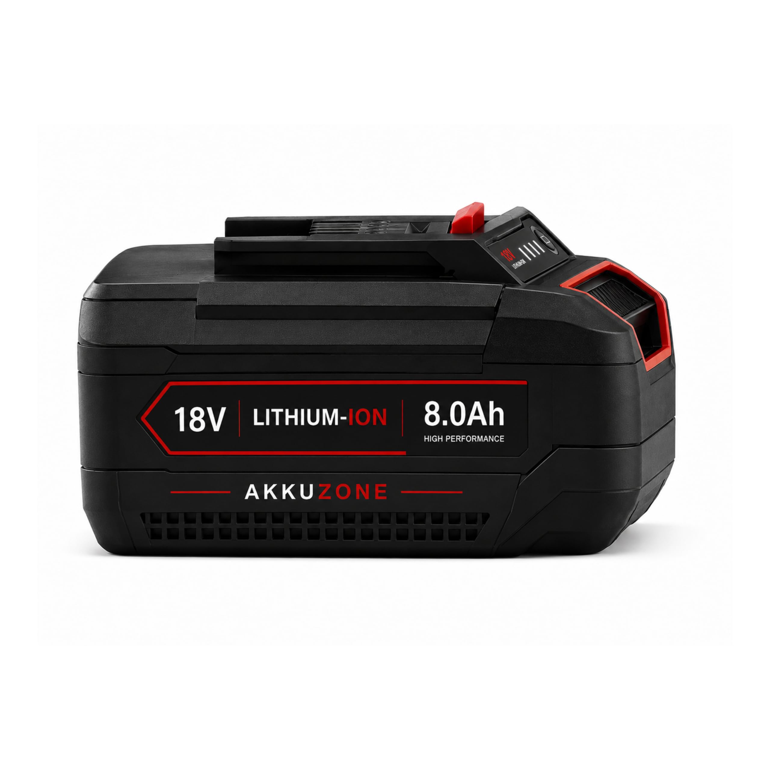Batería de repuesto de 18 V y 8,0 Ah compatible con Einhell Power X-Change – Batería de ion de litio con indicador LED de estado de carga y sistema de gestión de batería