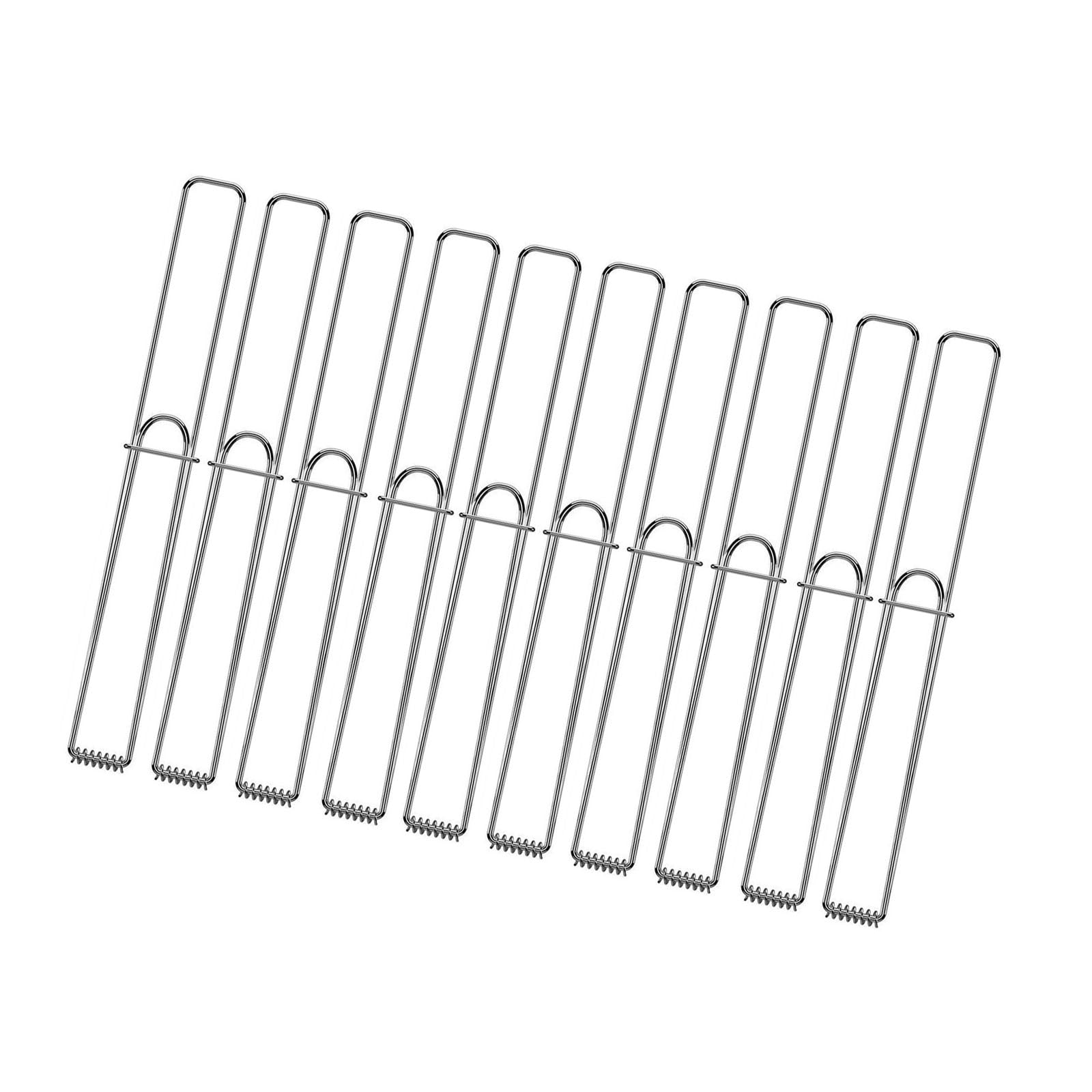 LUCKGONI Stainless Steel BBQ Grills Tongs For Vegetables And Meat With Comfortable Nonslip Handle For Outdoor Cooking And Camping