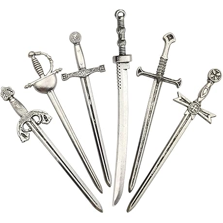 iloveDIYbeads' Exquisite Sword Bookmark Charm Pack (12 Count)
