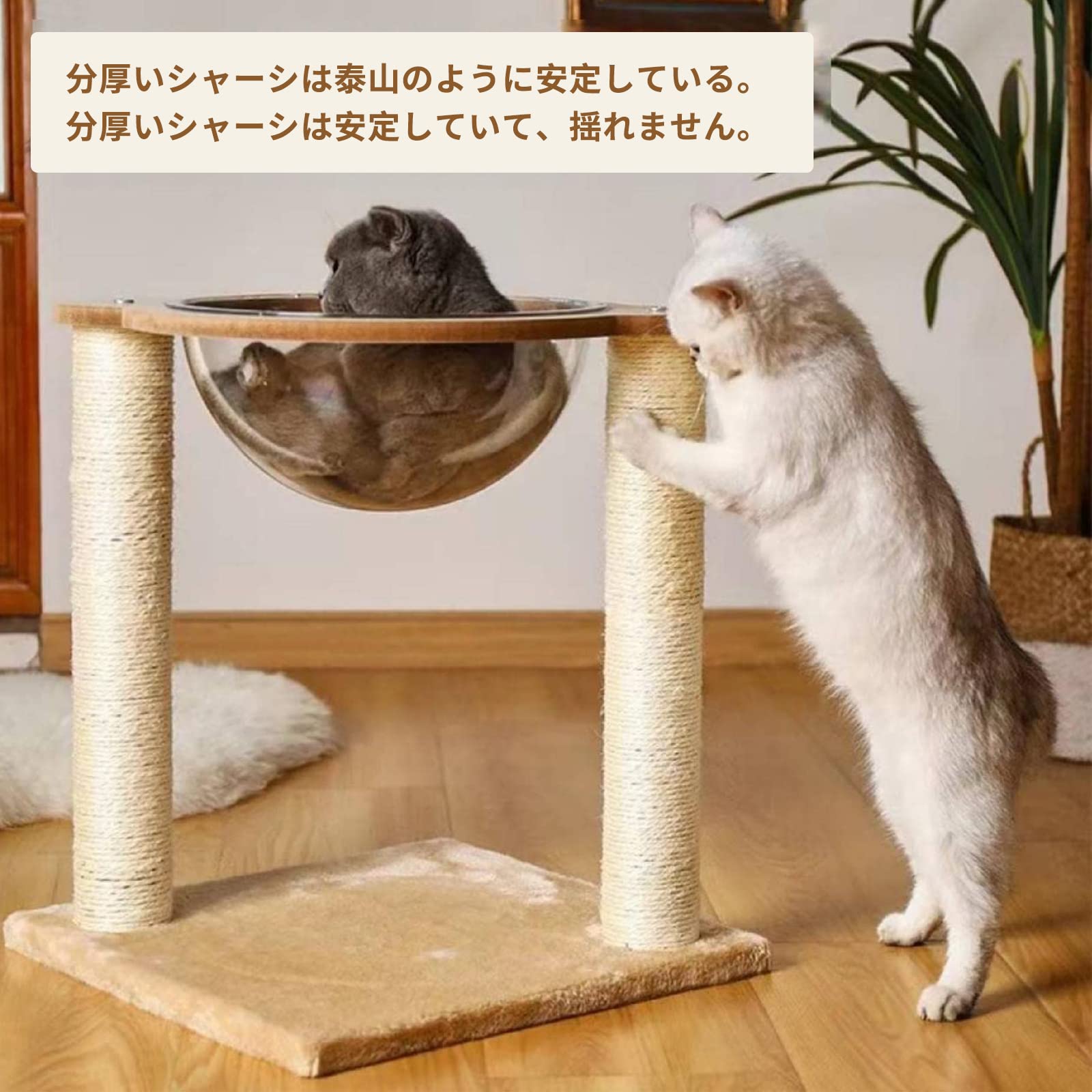 Amazon | キャットタワー 猫タワー 宇宙船 猫 キャットタワー 爪とぎ