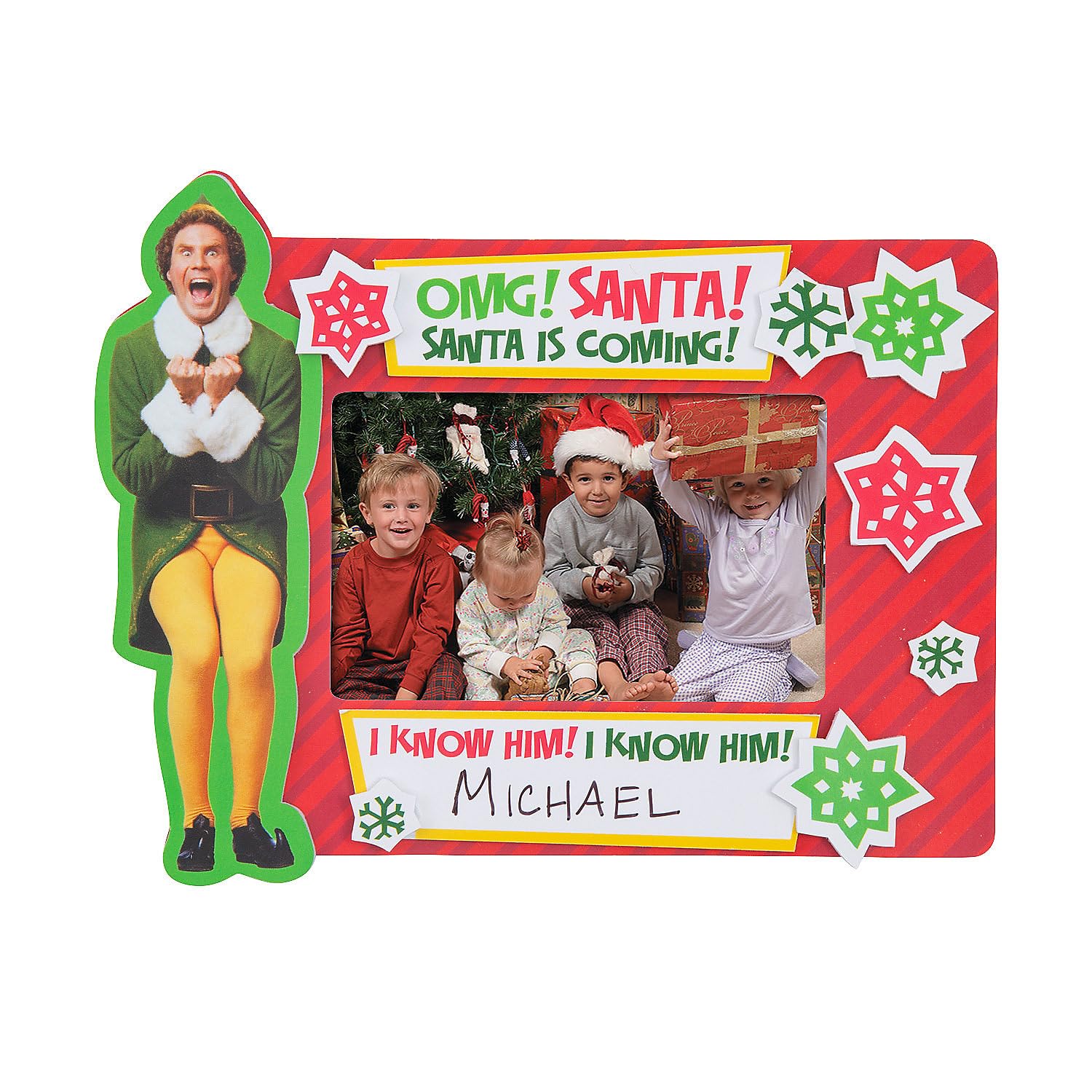 Fun Express Buddy The Elf Magnet Picture Frame Craft Kit - Makes 12