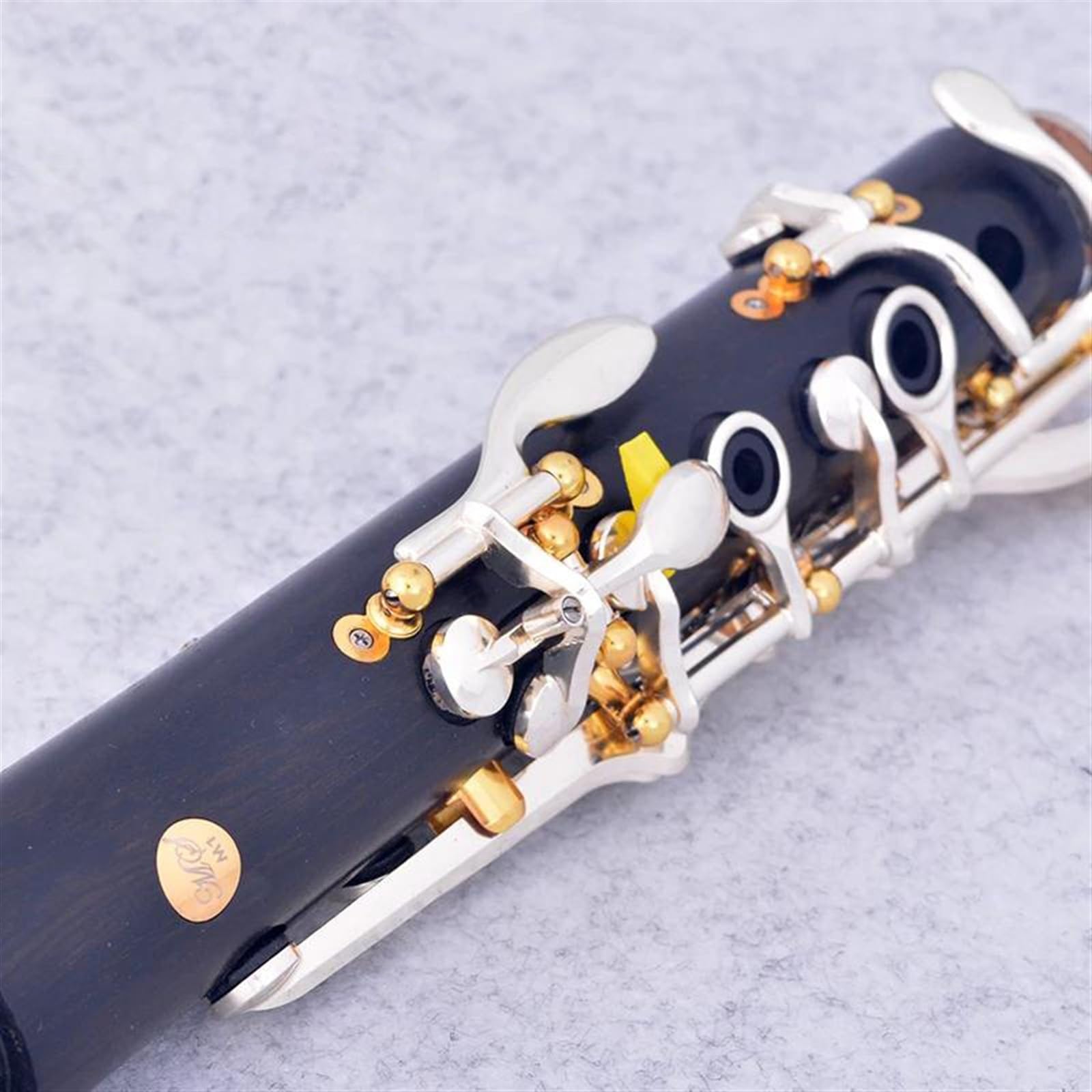 Corpo In Ebano Clarinetto Tono Sib 17 Chiavi Chiavi Placcate Argento Strumento Per Clarinetto Con Accessori Clarinetto per Principianti
