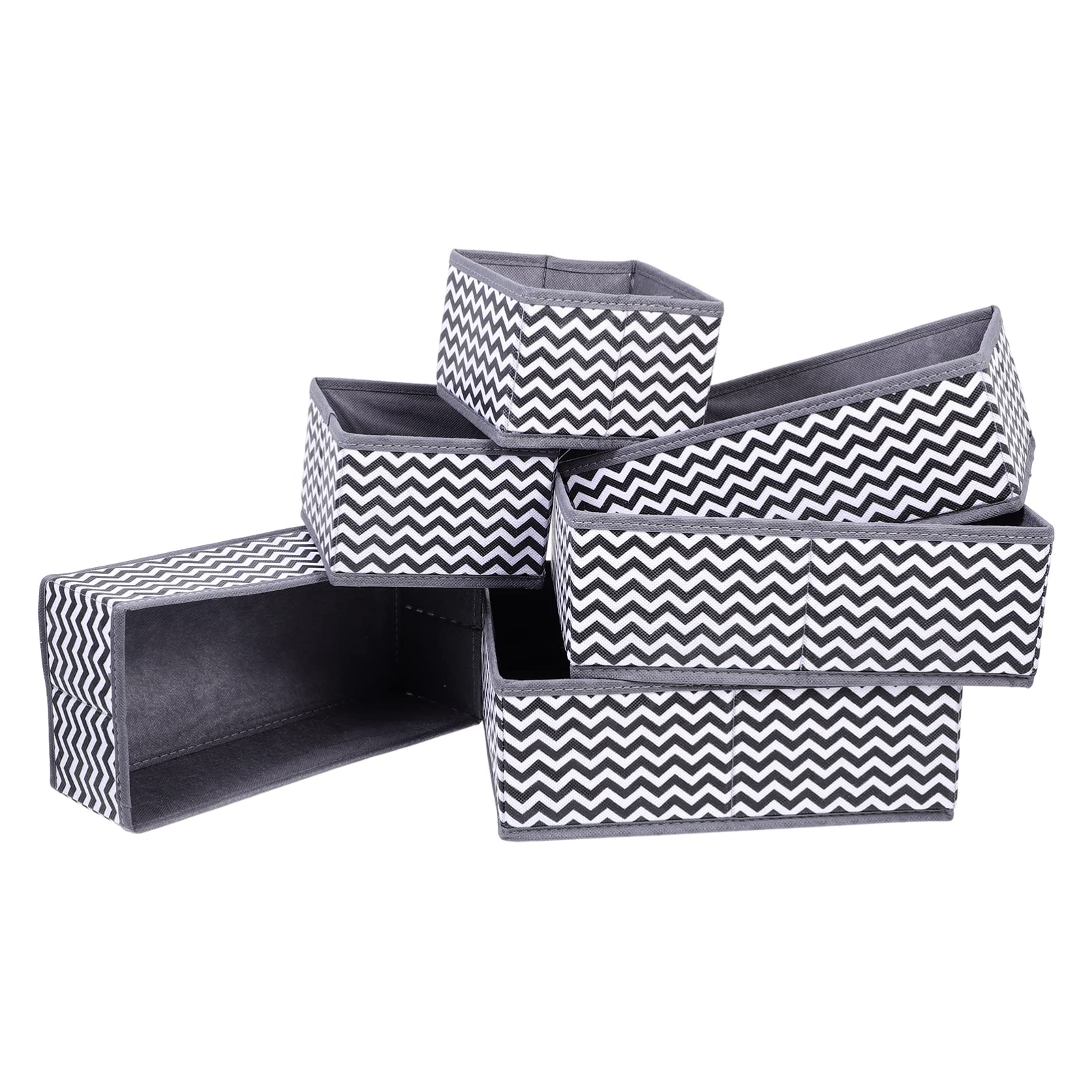 Alipis 6pièces Boîtes De Rangement Pour Sous-vêtements Boîtes à Chaussettes Et Slips Organisateur De Maison Simple