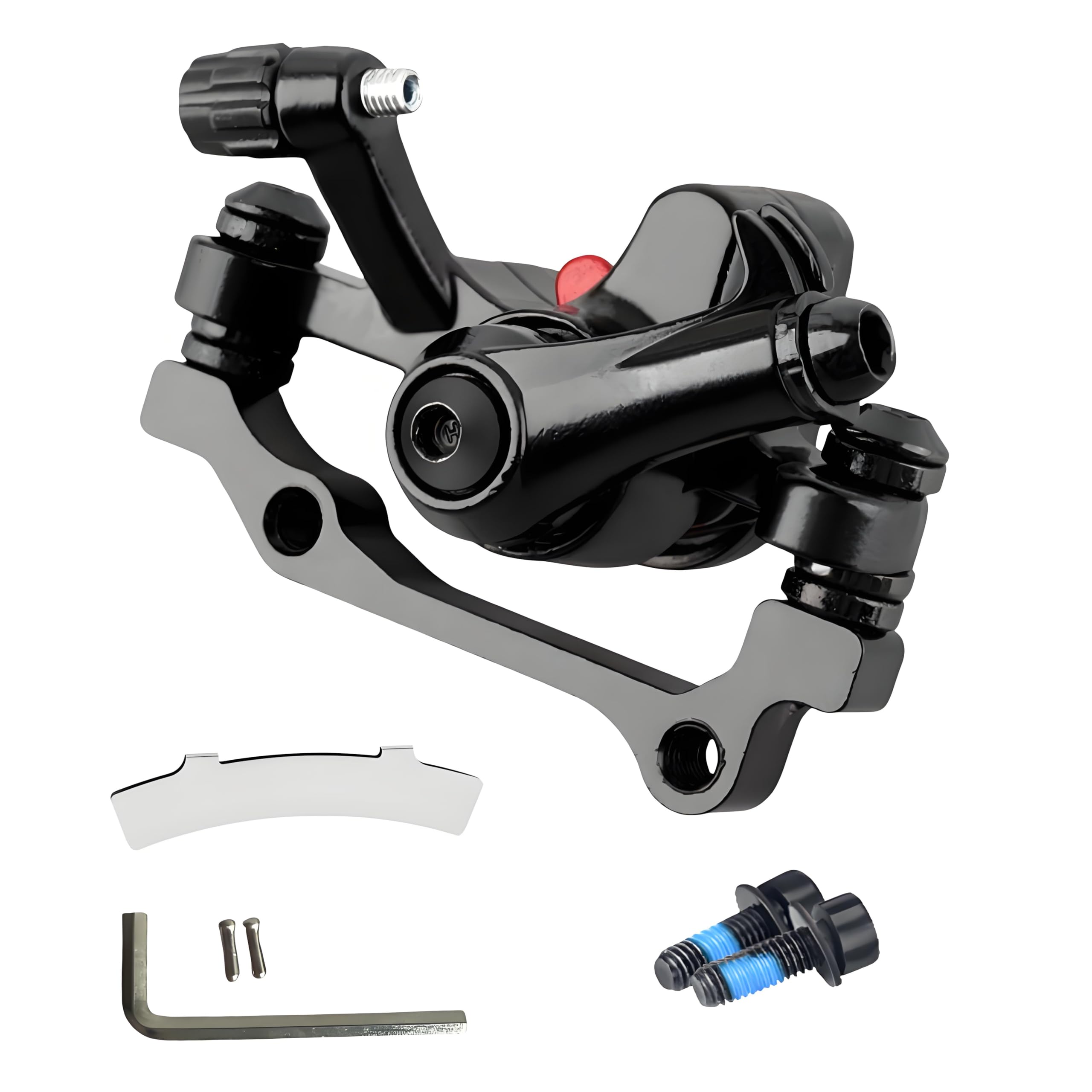 GUOFANG Bicycle Disc Mechanical Brake Calipers Universal front and rear disc brakes Wear-resistant disc brakes Suitable for most standard mountain bikes Road bikes (Black -Rear)