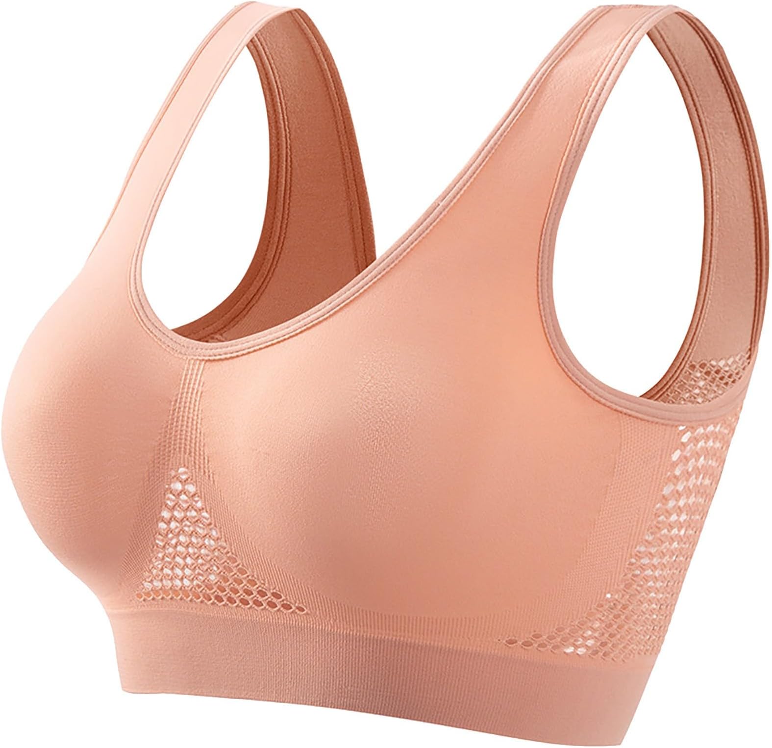 Sports Bras for Women 2024 No Underwire Large Bust High Impact Wirefree Bra Push Up Comfortable Breathable Bras