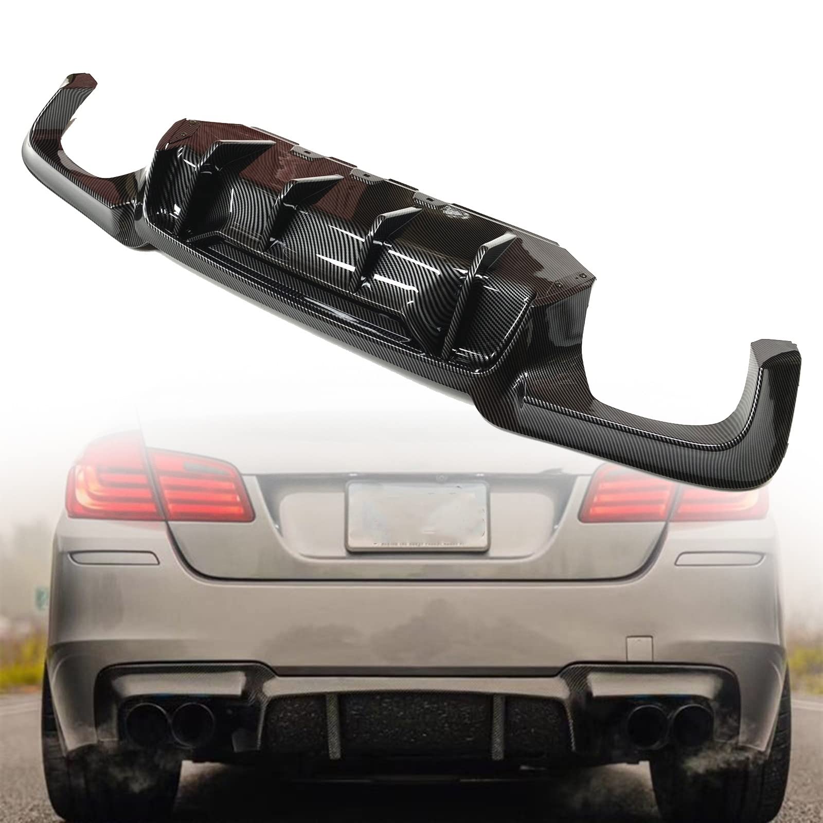 Lèvre Diffuseur de Pare-Chocs Série 5 F10 F11 Spoiler Finition Haute Précision M-Tech