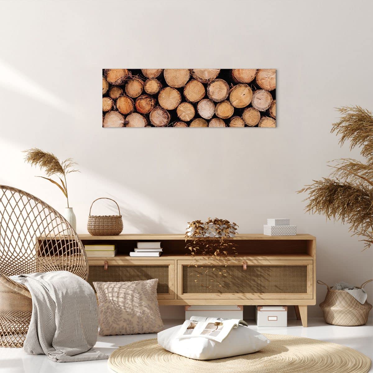 Visario Quadro su Tela Natura 150 x 50 c 3 Tele odello Nr XXL 4216. I
