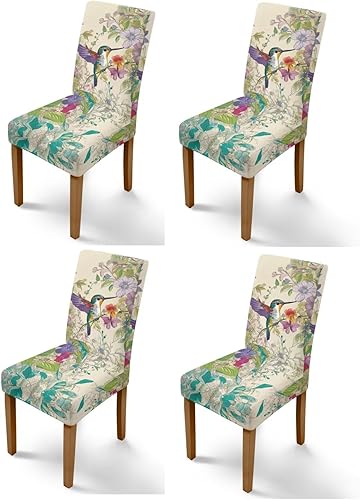 Miniatura 45 de Rnyleeg Red Rose Butterfly Chair Covers for Living Room No Arms Stretch Dining Chair Covers Set of 1 Soft Washable Kitchen Chair Protector Cover