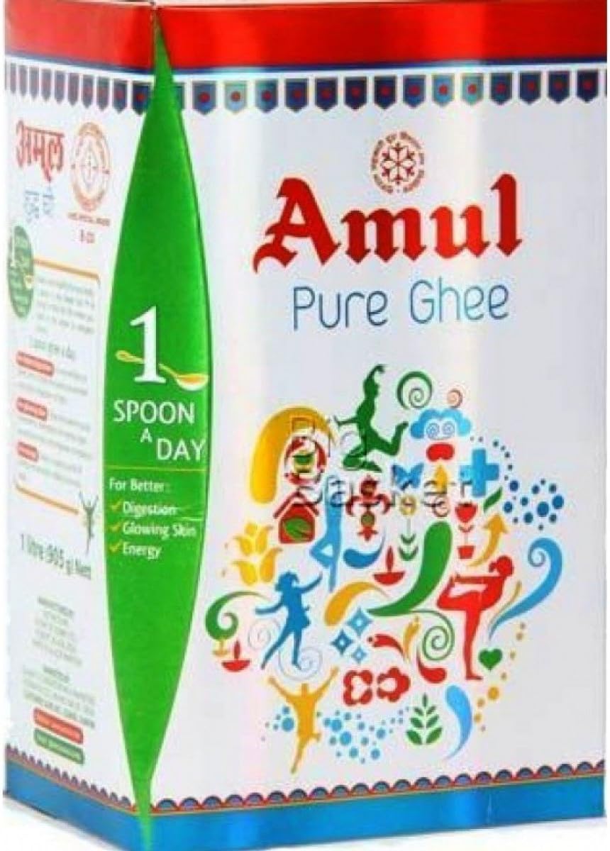 Pure Amul Ghee 1 Ltr Pouch Upper アムール Ltr Box Inside 即納 Packaging ギー ピュア