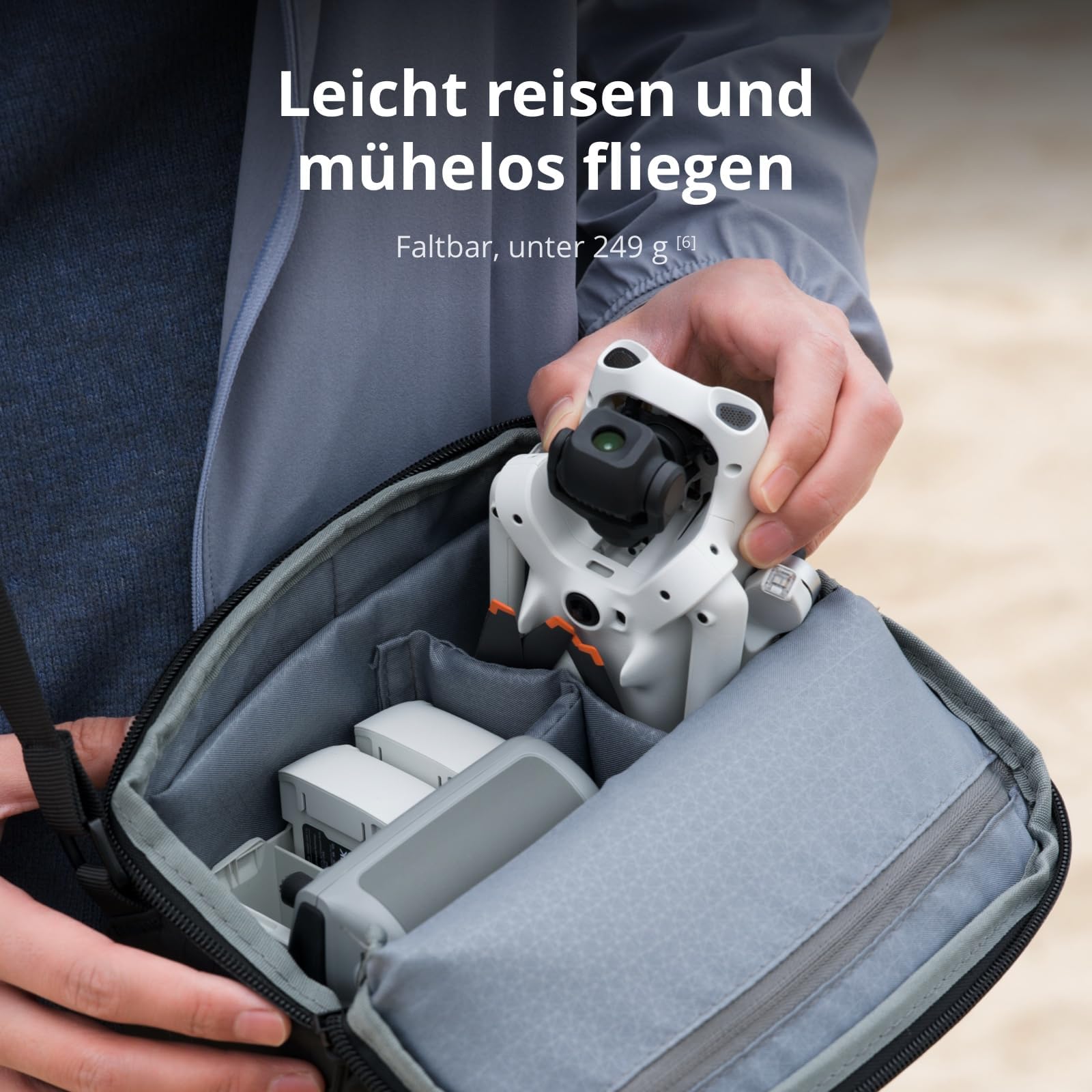 DJI Lito 1 Combo mit 2 Akkus Bundle, Drohne mit 4K Kamera, Hinderniserkennung, ActiveTrack, 4K Video & 8K Foto, Leicht, 15 km Videoübertragung, C0 (Drone Lito 1 Combo)