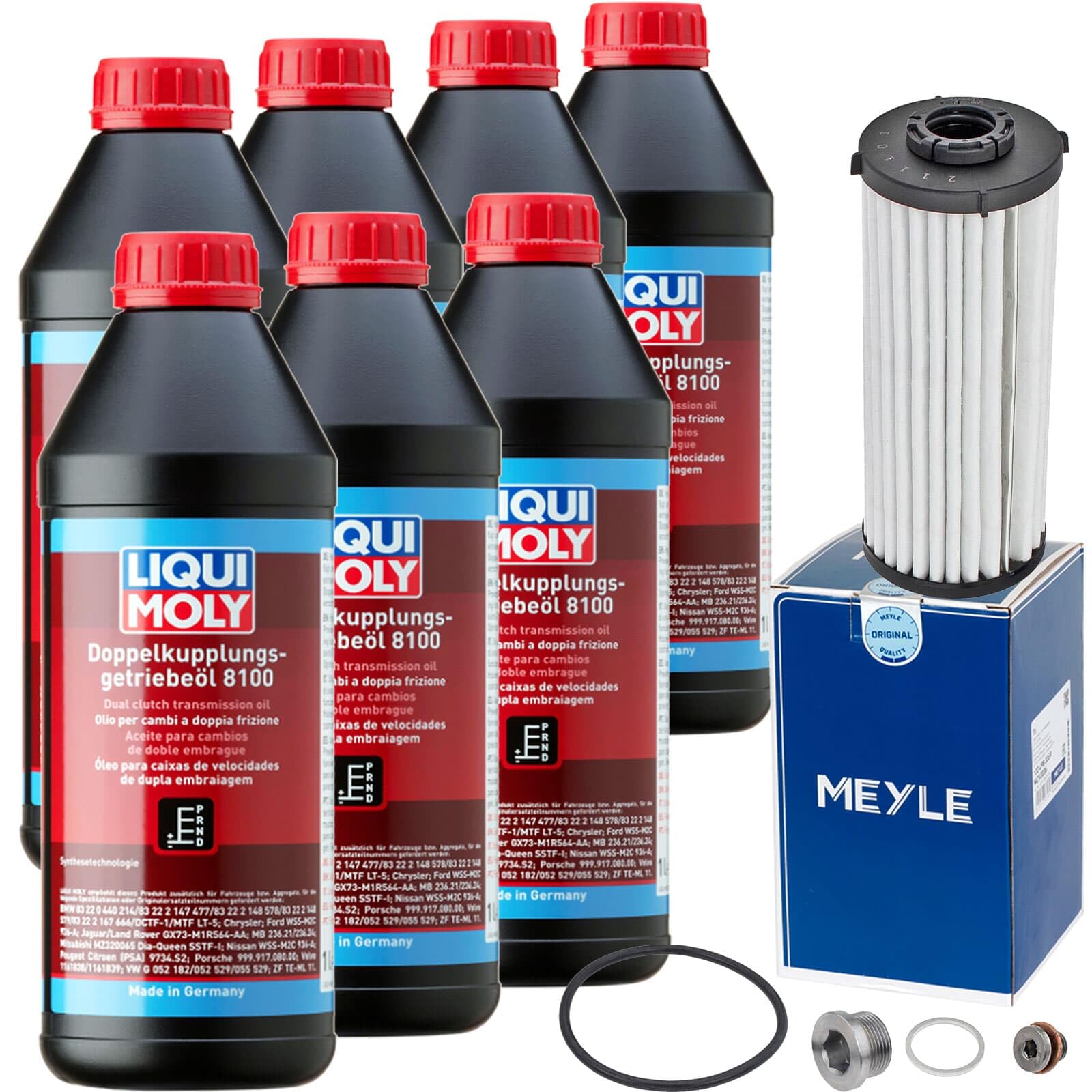 BandelOne enthält Meyle Hydraulikfilter+Liqui 8100 passend fürTYP DQ381 DQ400 DQ500 6/7 Gang