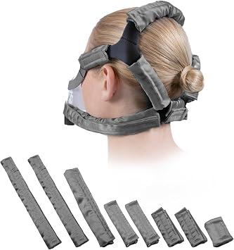 8 Pack CPAP Strap Covers, Comfortable CPAP Mask Strap Cover, CPAP Supplies Pads, CPAP Strap Cushions Reduce Headgear Pressure and Cheek Red Marks, CPAP Headgear Strap Covers to Fit Airfit f20Gray