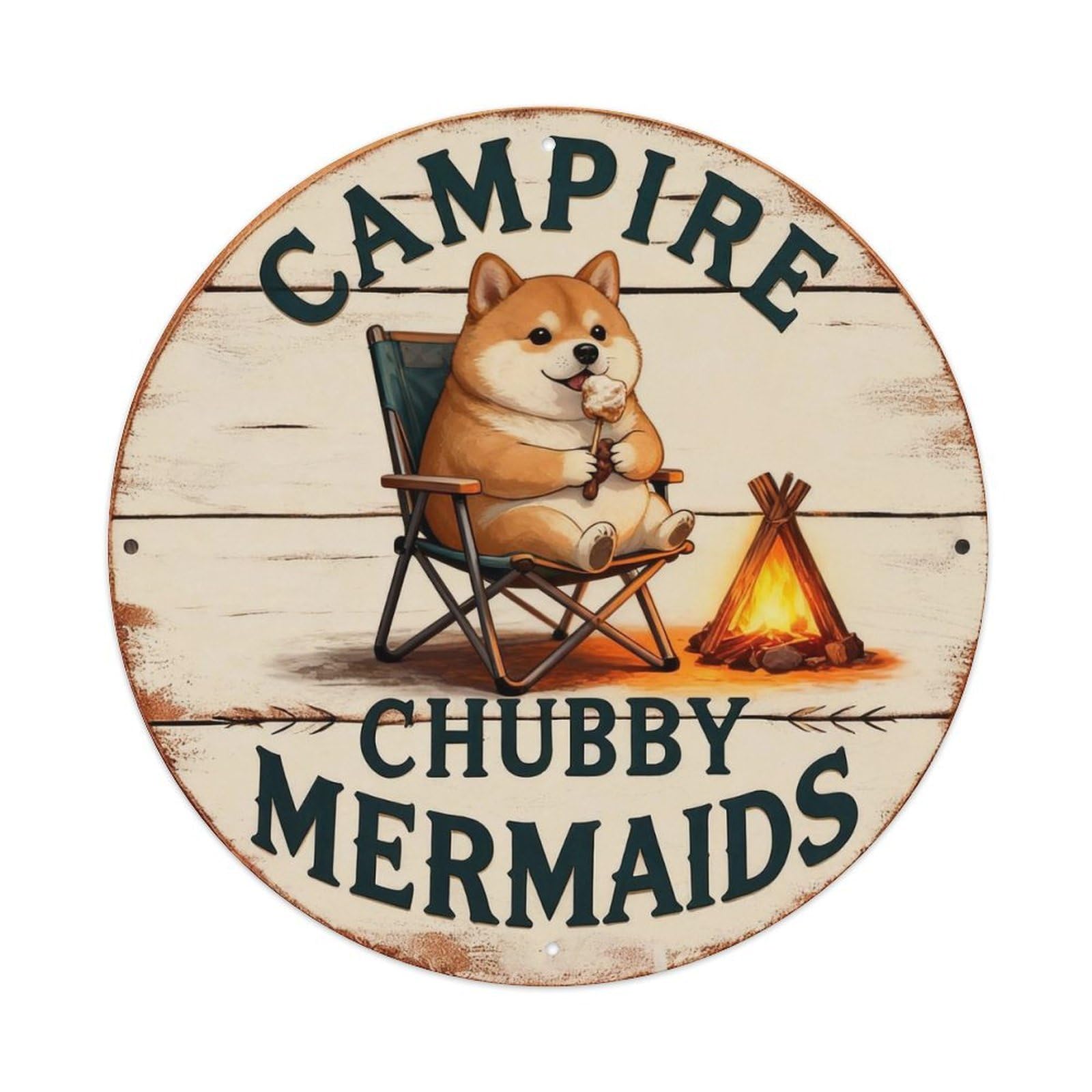 Campfire Sign Metal Tin Sign Plaque