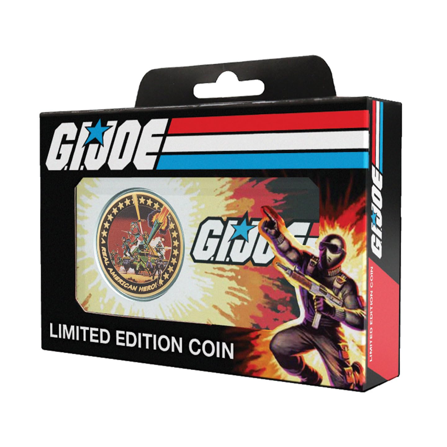 FaNaTtik G.I. Joe 60. rocznica 24k złocona edycja limitowana moneta w pudełku kolekcjonerskim – Prawdziwy Amerykański Bohater - Oficjalnie licencjonowany produkt