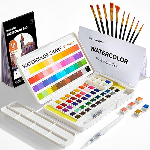 Shuttle Art Watercolour Paint Set 48 Colours