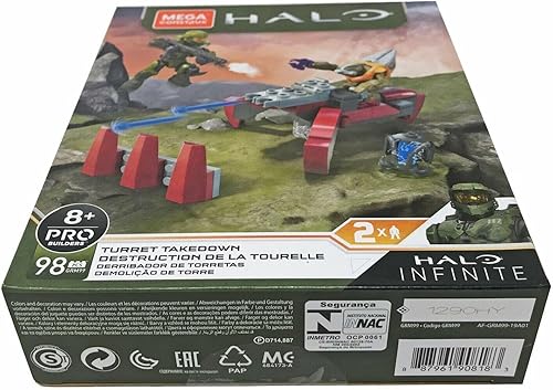 Miniatura 3 de Mega Construx Halo Infinite Torreta Takedown 2 Figuras Pro Builder 98 Piezas