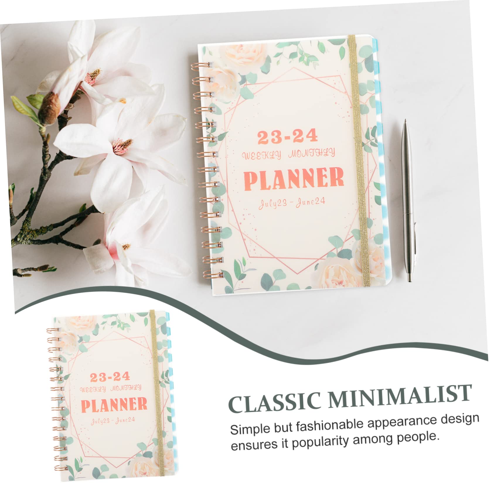 Tofficu 4pezzi Agenda Scolastica Portatile Planner Organizzatore Settimanale Con Copertina Elegante Per Studio e Lavoro Pianificazione Giornaliera e Mensile Ottimizza Tuo e Obiettivi