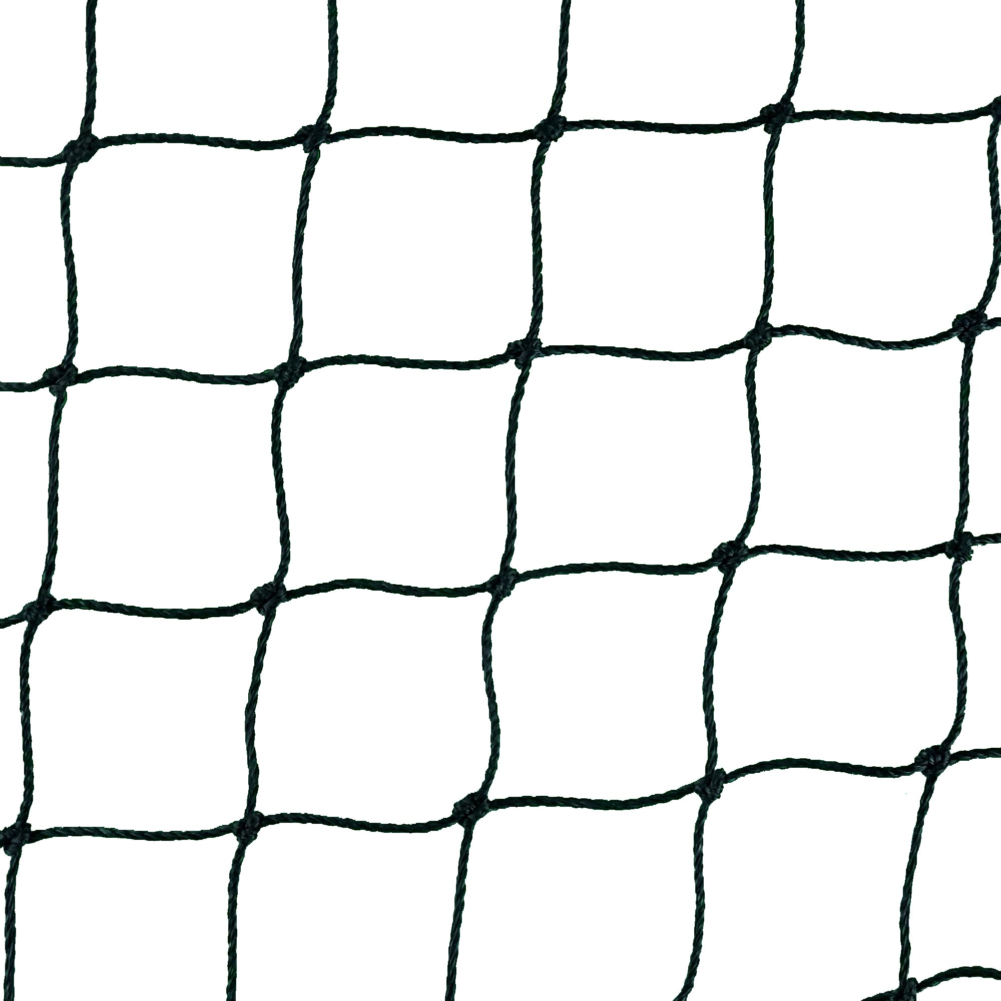 Katzenschutznetz für Balkon, UV-stabilisiert, Schwarz, Polyethylen, 3cm Maschenweite, Reißkraft 35kg pro Faden, Maschinell Verknotet (2m x 8m)