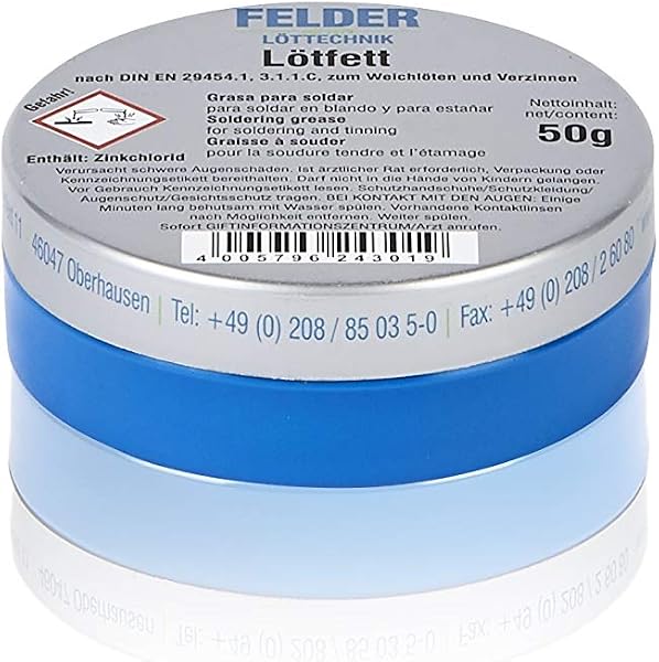 Felder Lötfett 50 gr Lehim Pastası