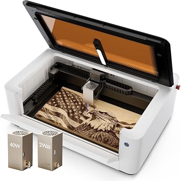 LaserPecker LX2 40W Diode & 2W IR Dual Laser Engraver Cutter Machine