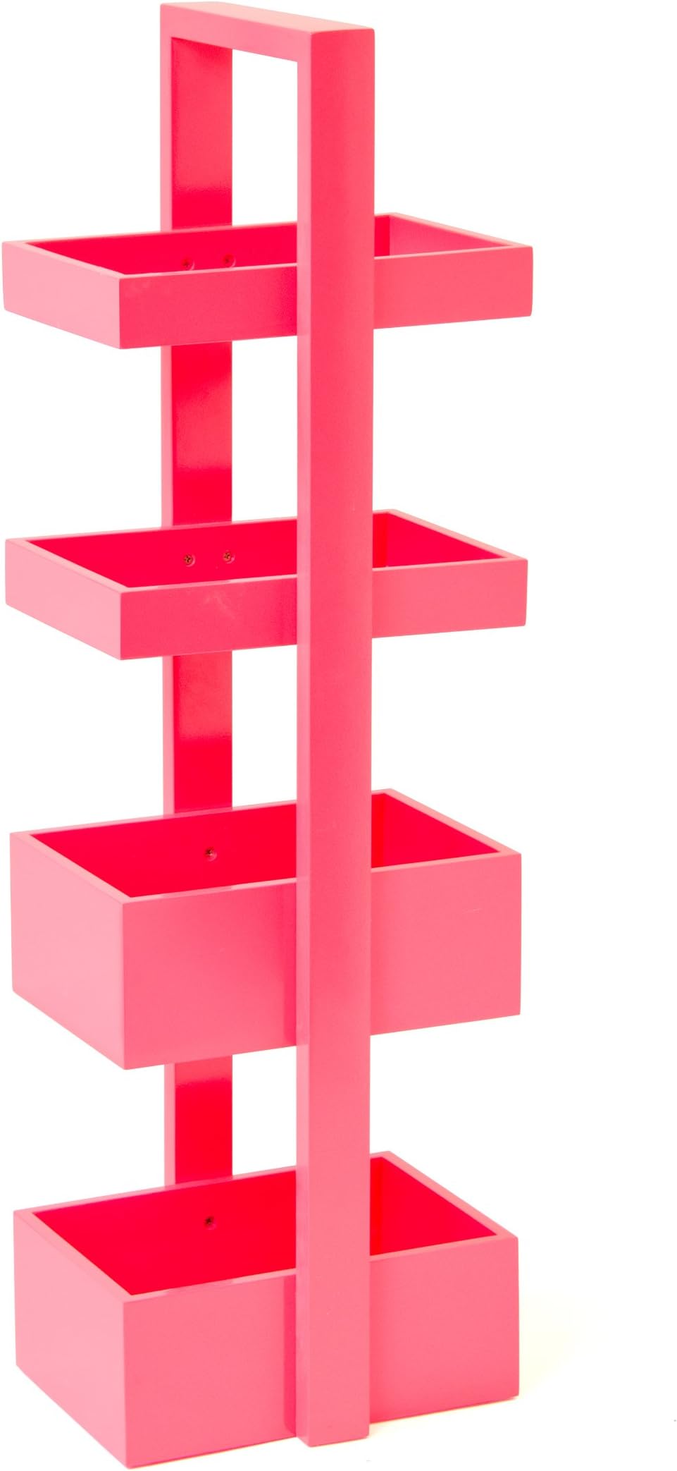 Wireworks Mt Fuji Caddy 4 Tray, Pink
