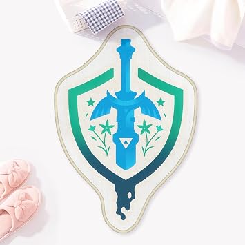 Allenjoy 20.8" x 30.6" Art Adventure Game Sword Rug Bath Mat - Carpet for Bathroom Kitchen Living Room Decor, Non-Slip Durable Washable, Gifts for Fans Men Boys Teens Son