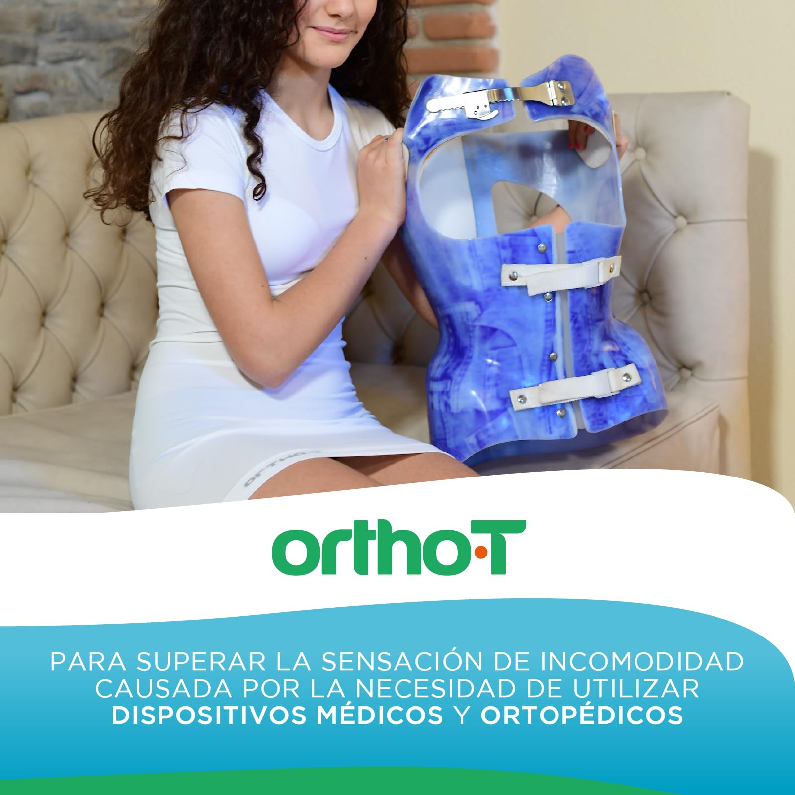 Camiseta Underbust, Corrección Ortopédica Antibacteriana y Transpirable del Busto o Corsé, sin Costuras en Caderas y Hombros, Blanca, Talla XS