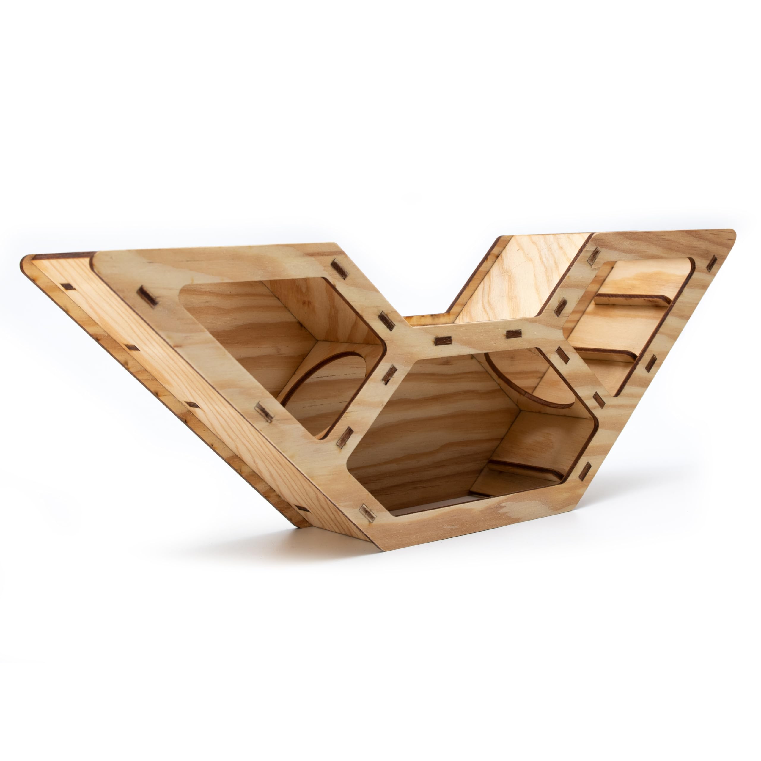 Hamstertunnel & Hamsterhaus aus Holz – DIY Watchbox zum Beobachten – Buddeltunnel & Versteckhaus für Zwerghamster & Rennmäuse – stabil, splitterfrei & einfach zu montieren