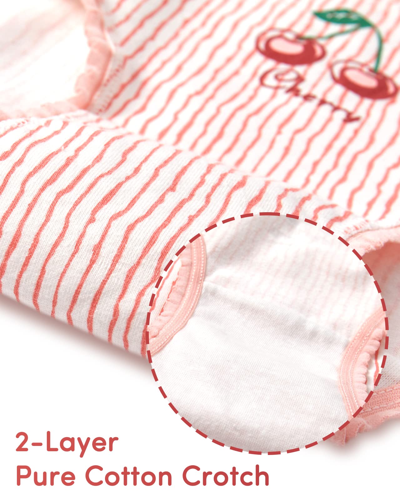 Adorel Bragas Algodón Braguitas Suave para Niña Pack de 12