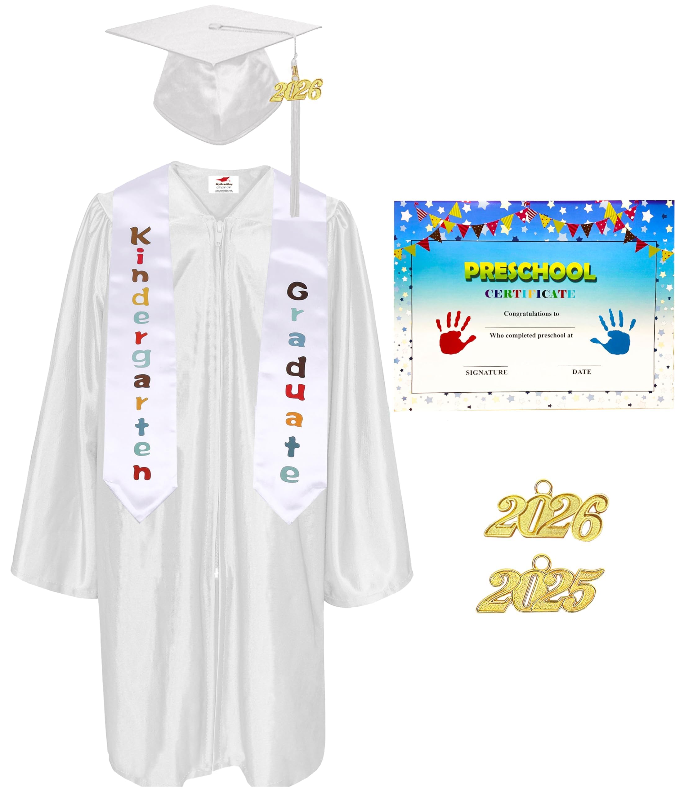 Snapklik.com : Shiny Kindergarten & Preschool Graduation Gown Cap ...