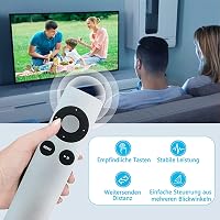 FOXRMT Univerzális Távirányító Apple TV 1, 2, 3, 4 Készülékekhez - Fekete, 10m Hatótávolság, MC377L/A A1294 A1218 A1378 A1427 Kompatibilis 6