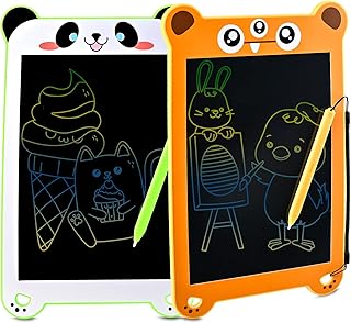 GOLDGE 2 Pack LCD Writing Tablet for 2 3 4 5 6 Years Old Boys Girls, 8.5 Inch Portable Drawing Tablet for Kids Drawing Pad Doodle Board Drawing Board Magic Board Gifts Toys for 4 Year Old Boy Girls