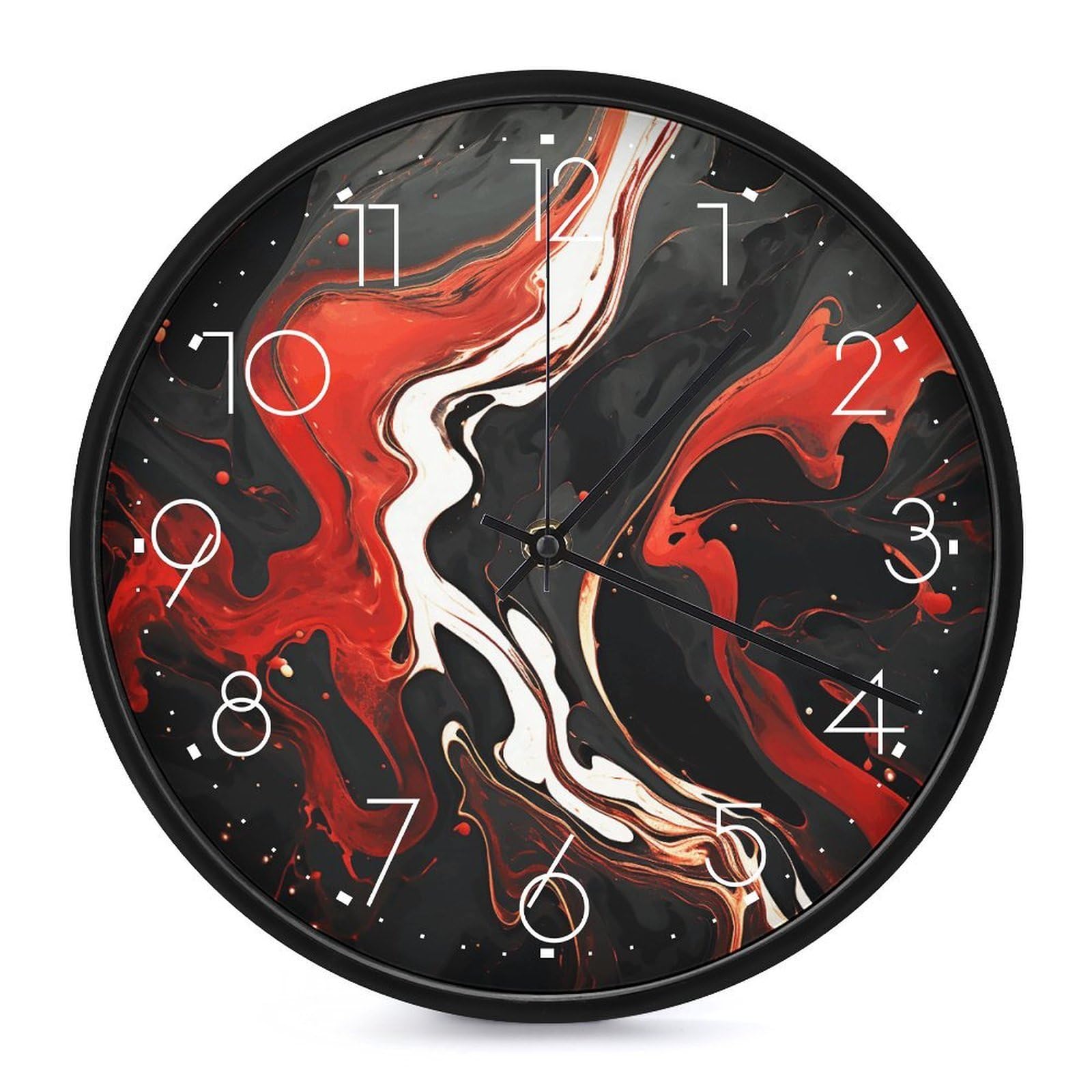 Horloge murale silencieuse sans tic-tac mécanisme fluide pour chambre