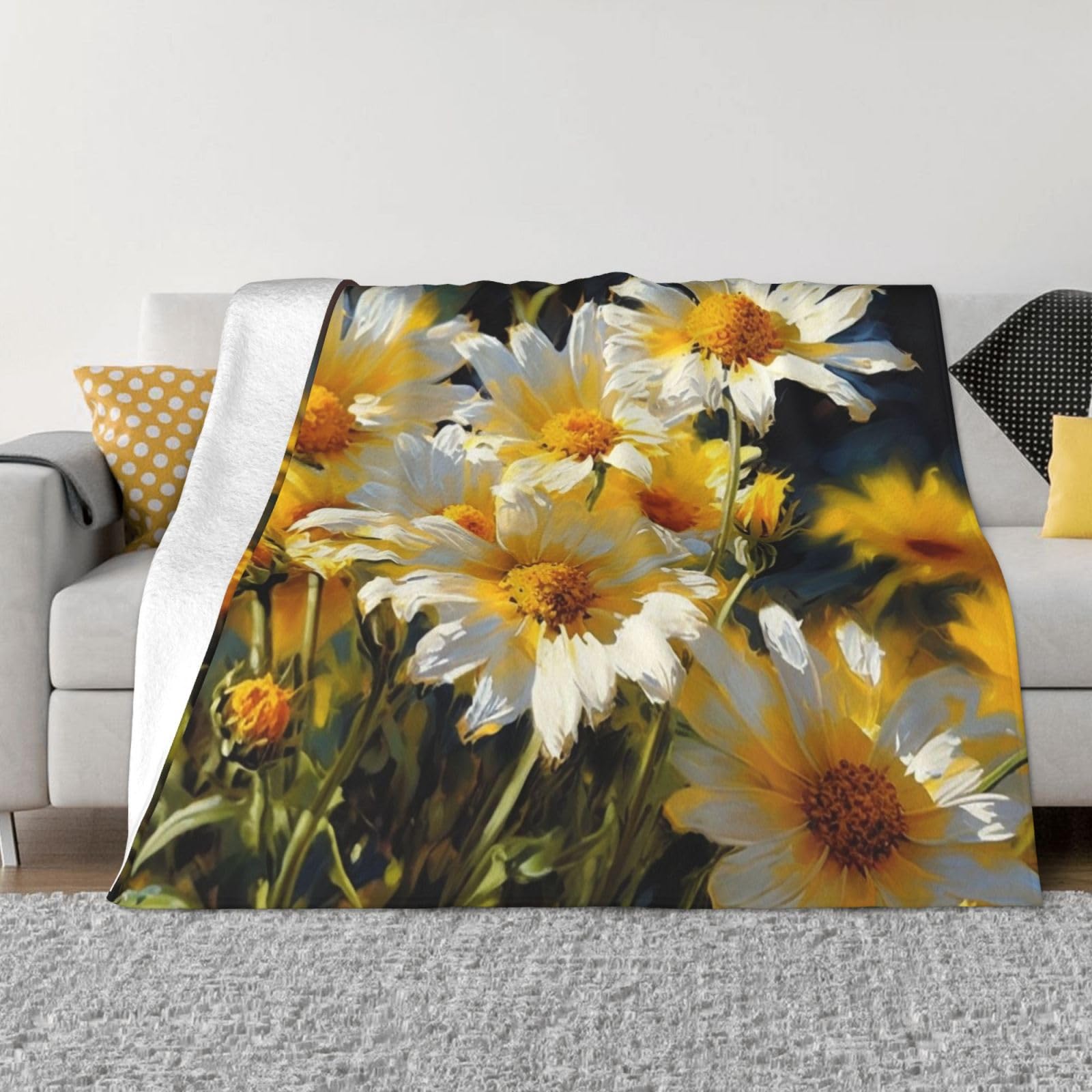 Couverture d'été légère en micro polaire durable et anti-bouloche