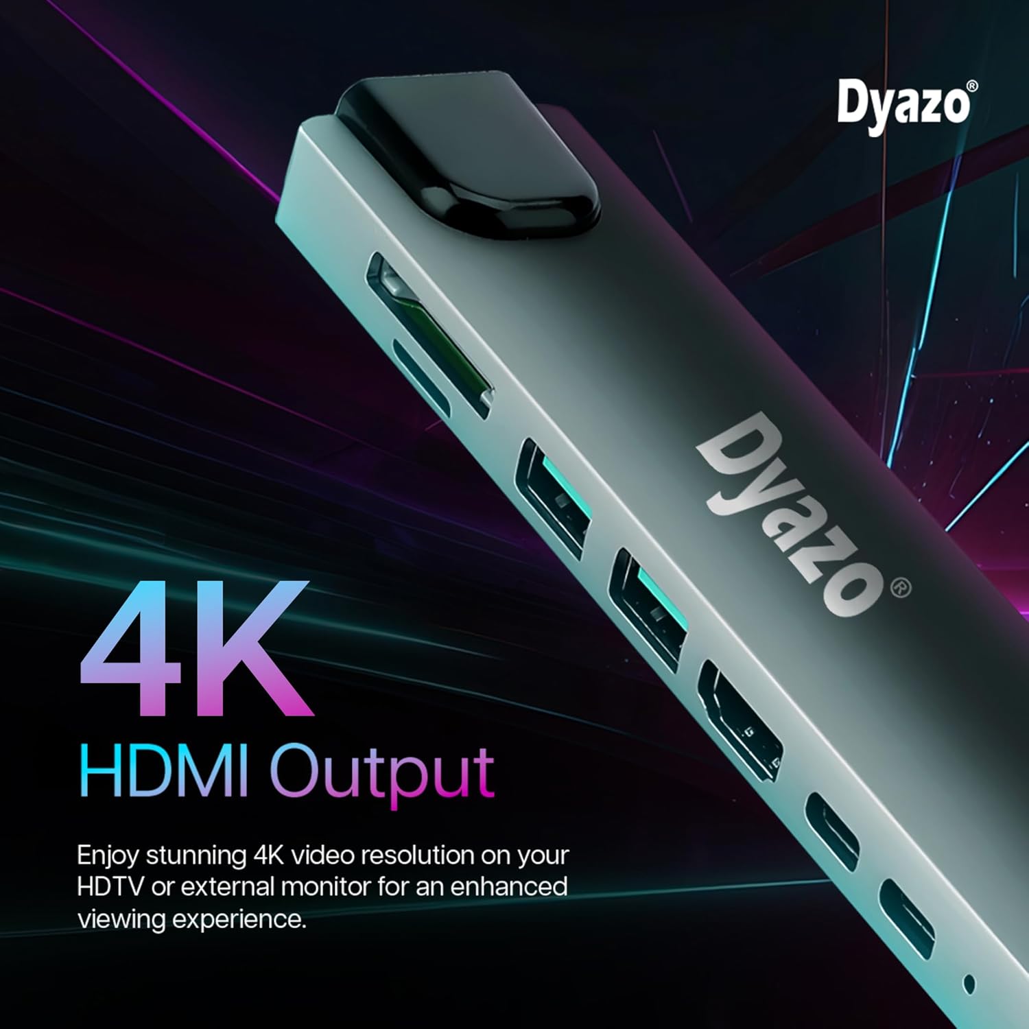New Year Sale Dyazo 8 In 1 Usb C Hub Adapter | Type C Converter With 4K Hd... 2 New Year Sale Dyazo 8 In 1 Usb C Hub Adapter | Type C Converter With 4K Hd...