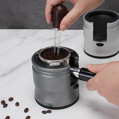 Miniatura 3 de DIBTSA Soporte para portafiltro de café, estación de amortiguación expreso de aleación de aluminio para la mayoría de portafiltro de café de