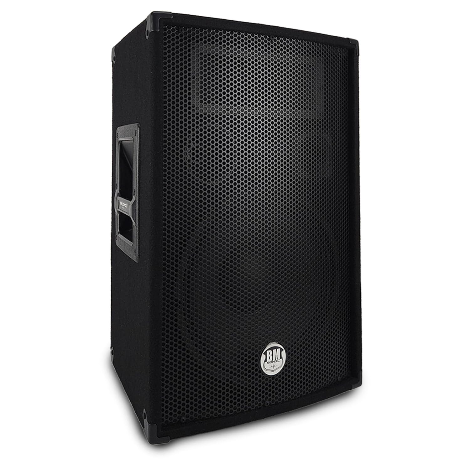 Paire d'enceintes Sono Bass Reflex Trapézoïdal à 3 Voies 12"/30cm - 2 x 600W - BM Bmsonic BMS-12